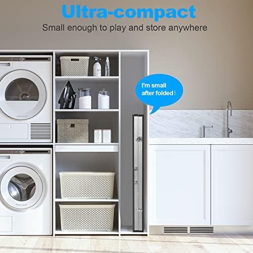 Portable Ping Pong Table Game Set - 6X3ft Folding Table Tennis Table for Adults/Teens, Indoor Outdoor - 2 Table Tennis P