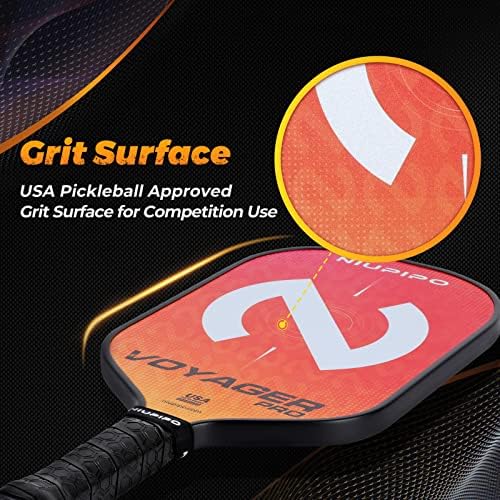 USAPA Approved Graphite Carbon Fiber Pickleball Paddles Set of 4 for Men Women, Polypropylene Honeycomb Core, Cushion |7