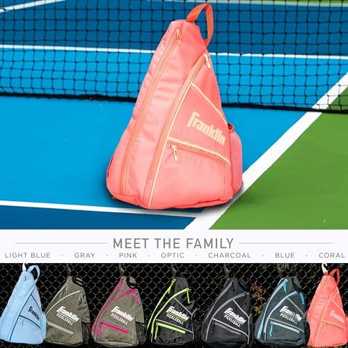 Franklin Sports Pickleball Bags - Sling Bag Backpack for Gear + Equipment - Perfect for Men + Women - Holds Paddles, Bal