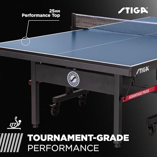 Stiga Advantage Series Ping Pong Table - Quickplay 10 Minute Assembly - Recreational to Tournament Level | Stiga Advant