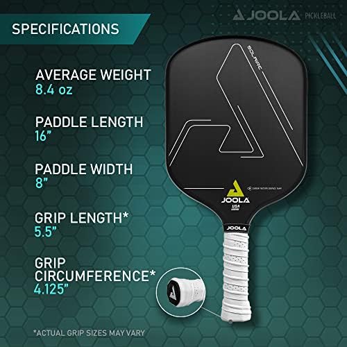 JOOLA Professional Pickleball Paddles - Raw Carbon Fiber Surface - Built for Spin, Speed & Control - USAP Approved - Tou