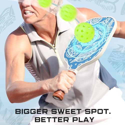 USAPA Approved Graphite Carbon Fiber Pickleball Paddles Set of 4 for Men Women, Polypropylene Honeycomb Core, Cushion |7