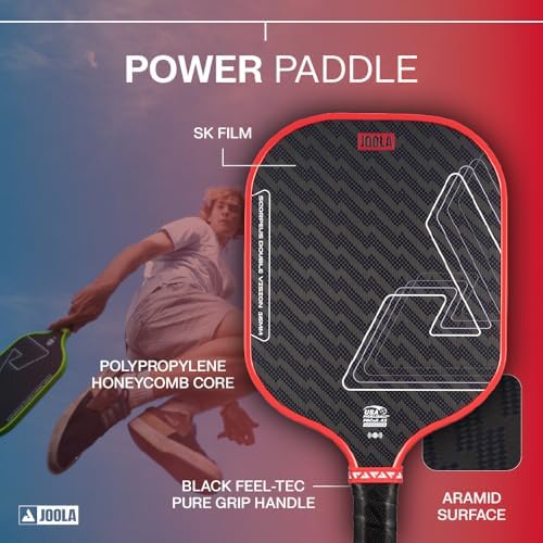JOOLA Double Vision 16mm Pickleball Paddle - USAP Approved - NFC Chip Enabled