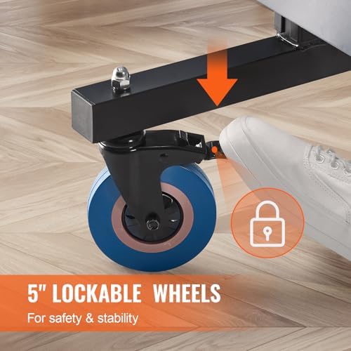 VEVOR Professional Table Tennis Table for Indoor Use, Portable and Foldable with Quick Clamp Net and Lockable Wheels VEV