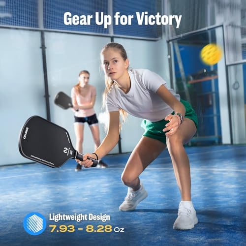 USAPA Approved Graphite Carbon Fiber Pickleball Paddles Set of 4 for Men Women, Polypropylene Honeycomb Core, Cushion |7