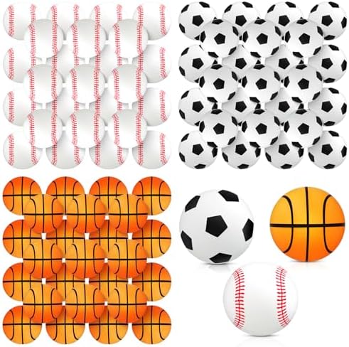 60 Pcs Sport Themed Table Tennis Balls - Bulk Game Balls for Carnival and Party Decoration | 60 Pcs Sport Themed Table