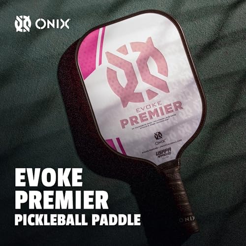 Onix Evoke Premier Professional Tournament Pickleball Paddle Composite Face Impact Paddle Shape for Elite Players in Tou