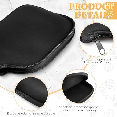 Pickleball Dink Ball Racket Neoprene Cover - Durable Protective Accessory | Universal Paddle Cover for Pickleball Dink