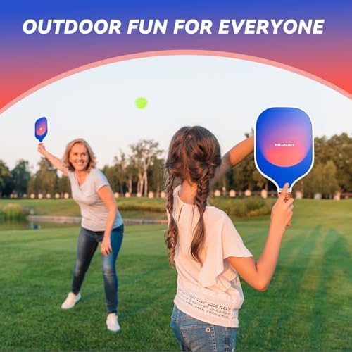 USAPA Approved Graphite Carbon Fiber Pickleball Paddles Set of 4 for Men Women, Polypropylene Honeycomb Core, Cushion |7