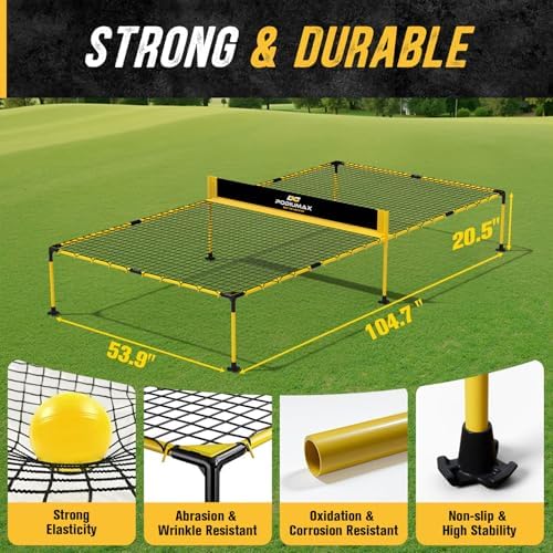 Podiumax Outdoor Family Game Table Tennis Table for Adults and Family | Portable Ping Pong/Pickleball/Volleyball Net Se