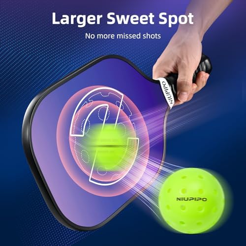 USAPA Approved Graphite Carbon Fiber Pickleball Paddles Set of 4 for Men Women, Polypropylene Honeycomb Core, Cushion |7