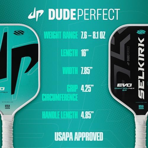 Selkirk Sport SLK Evo Next Gen Pickleball Paddle - G8 Power Carbon Fiber, SpinFlex+ Surface, Evo Power and Control | Se