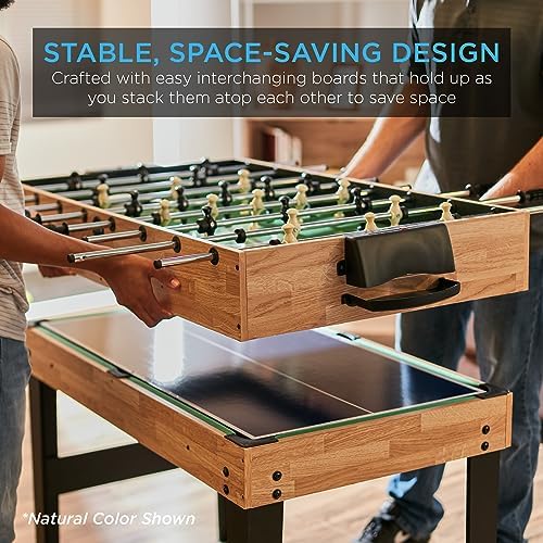 Best Choice Products 10-in-1 Combo Game Table Set for Home & Game RoomFriends & Family2x4ftHockey, Foosball, Pool, Shuff