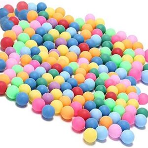 KEVENZ Multi-Color Ping Pong Balls, 40+mm Assorted Color Table Tennis Balls for Arts and Craft and Party Decoration