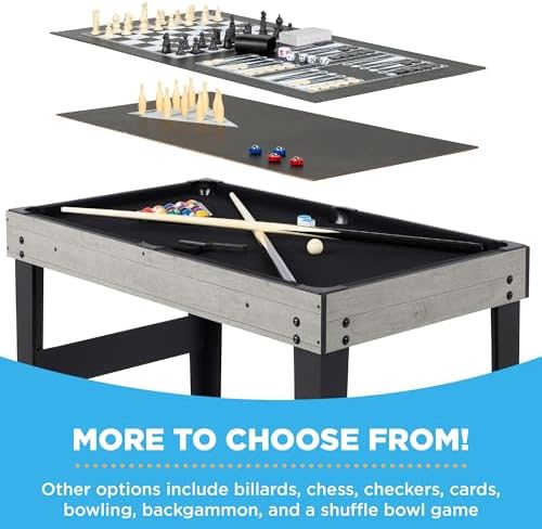 Best Choice Products 10-in-1 Combo Game Table Set for Home & Game RoomFriends & Family2x4ftHockey, Foosball, Pool, Shuff