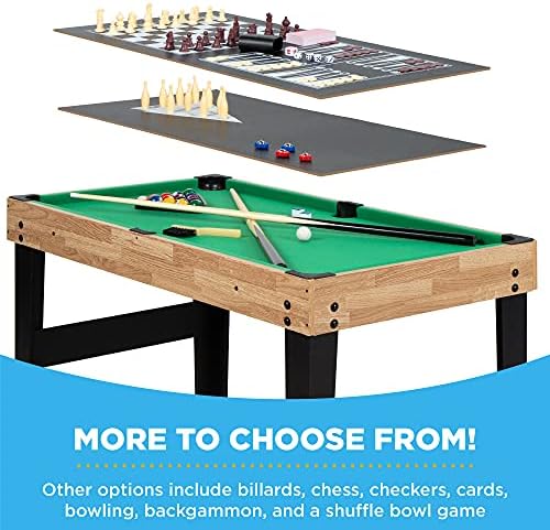 Best Choice Products 10-in-1 Combo Game Table Set for Home & Game RoomFriends & Family2x4ftHockey, Foosball, Pool, Shuff