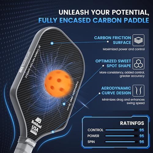 USAPA Approved Carbon Fiber Pickleball Paddles for Aggressive Players USAPA Approved Carbon Fiber Pickleball Paddles wit