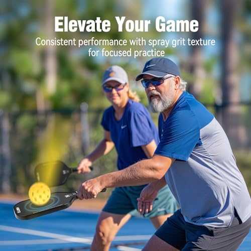 USAPA Approved Graphite Carbon Fiber Pickleball Paddles Set of 4 for Men Women, Polypropylene Honeycomb Core, Cushion |7