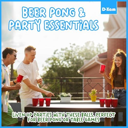 Professional ABS Ping Pong Balls White 15 or 50 Pack for Training & Practice | Durable High Performance 40mm Official S