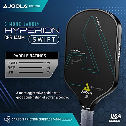 JOOLA Professional Pickleball Paddles – Raw Carbon Fiber Surface – USAP Approved – Built for Spin, Speed & Control – Hyp