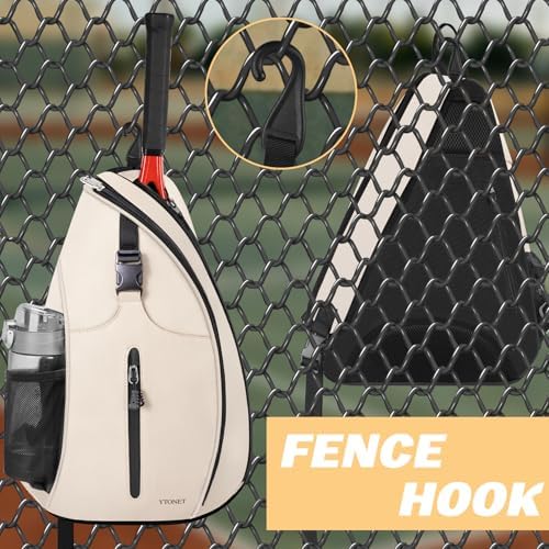 Ytonet Water Resistant Tennis Sling Backpack Crossbody for Men Women | Ytonet Men Women Pickleball Badminton Rackets Co