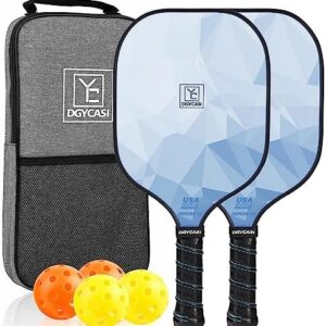 2025 USAPA Approved Pickleball Paddles Set of 2 for Women and Men | Fiberglass Lightweight Pickle Ball Rackets 2 Pack f