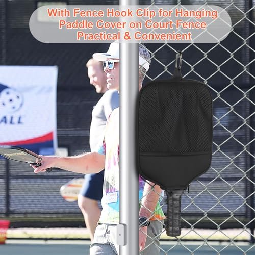 Cosmos Pickleball Paddle Cover Bag Fence Hook Pickleball Equipment Storage Carrying Cosmos 2 Pcs Pickleball Paddle Case