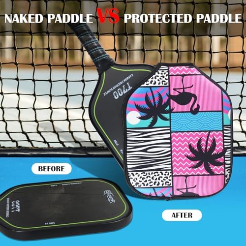 Neoprene Paddle Cover for Pickleball Racket, Durable Zipper Protection, 11.8" * 9.05" Soft Pickleball Paddle Sleeve | Z