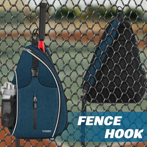 Ytonet Water Resistant Tennis Sling Backpack Crossbody for Men Women | Ytonet Men Women Pickleball Badminton Rackets Co