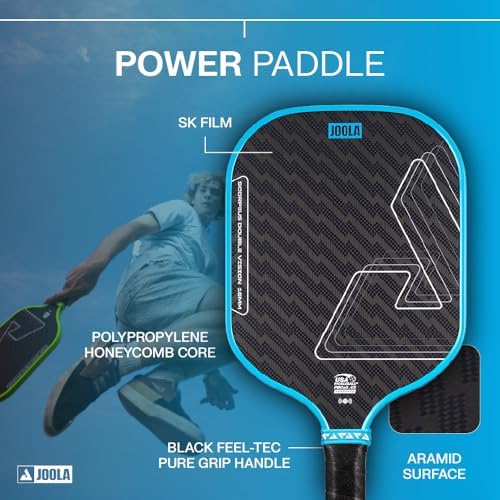 JOOLA Double Vision 16mm Pickleball Paddle - USAP Approved - NFC Chip Enabled