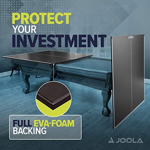 JOOLA Regulation Ping Pong Conversion Top with Net Set for Pool Tables - Perfect for Home or Club Use - Quick Setup wit