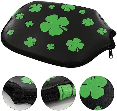 Pickleball Paddle Cover 11.8" L x 9" W American Flag Eagle PatternPU Leather Perfect for Pickleball Players Protection_f