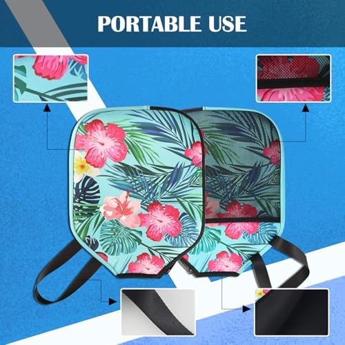 Neoprene Paddle Cover for Pickleball Racket, Durable Zipper Protection, 11.8" * 9.05" Soft Pickleball Paddle Sleeve | Z