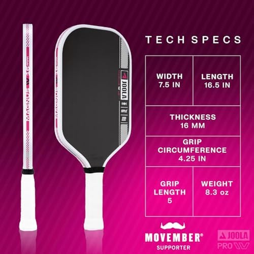 JOOLA Pro IV Pickleball Paddles – Tech Flex Power & Propulsion Core – For Advanced Players – Control and Power on the Co