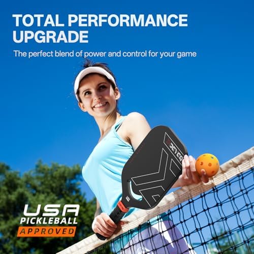 Carbon Fiber Pickleball Paddle, Increase Power for Ultimate Spin & Consistency | Premium Carbon Fiber Pickleball Paddle