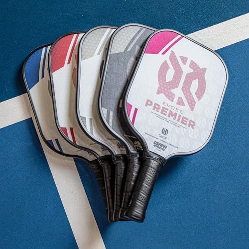 Onix Evoke Premier Professional Tournament Pickleball Paddle Composite Face Impact Paddle Shape for Elite Players in Tou