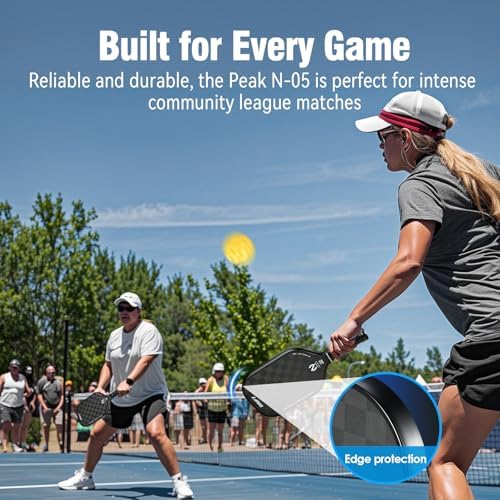 USAPA Approved Graphite Carbon Fiber Pickleball Paddles Set of 4 for Men Women, Polypropylene Honeycomb Core, Cushion |7