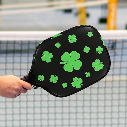 Pickleball Paddle Cover 11.8" L x 9" W American Flag Eagle PatternPU Leather Perfect for Pickleball Players Protection_f