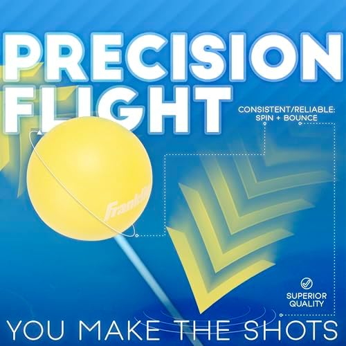 Franklin Sports Ping Pong Balls Official Size Weight White 40mm Table Tennis Durable High Performance 12 Count Pack of 1