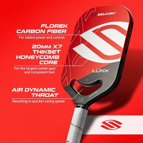 Selkirk Sport LUXX Control Pickleball Paddle | Carbon Fiber Paddles | Designed for Pickleball Enthusiasts | Enhanced Con