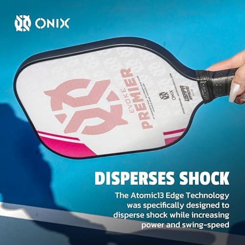 Onix Evoke Premier Professional Tournament Pickleball Paddle Composite Face Impact Paddle Shape for Elite Players in Tou