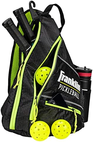 Franklin Sports Pickleball Bags - Sling Bag Backpack for Gear + Equipment - Perfect for Men + Women - Holds Paddles, Bal