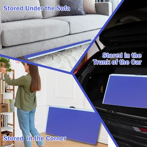 Professional Table Tennis Table, Foldable Ping Pong Game Set for Indoor, 8FT 9FT Single Player Playback Mode