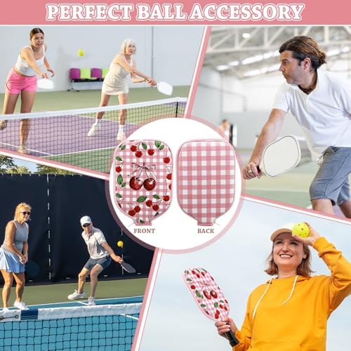 Pickleball Paddle Cover Neoprene Racket Sleeve with Zipper Compatibility Men Women