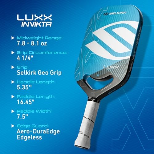 Selkirk Sport LUXX Control Pickleball Paddle | Carbon Fiber Paddles | Designed for Pickleball Enthusiasts | Enhanced Con