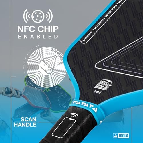 JOOLA Double Vision 16mm Pickleball Paddle for Soft Responsive Touch and USAP Approved Players | JOOLA Double Vision 16