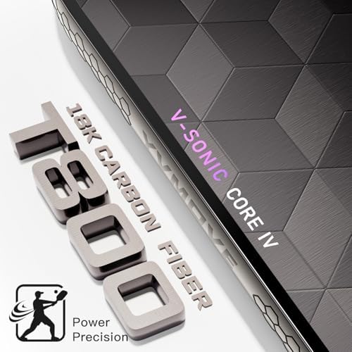 Pickleball Paddle T700 Raw Carbon Fiber Surface 16mm STR-Core Power Polymer Core Premium Pickle Ball Racket USAPA Approv