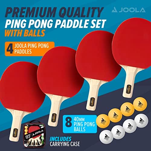 JOOLA Professional Table Tennis Paddles - High-Quality Training, Indoor and Outdoor Compatible JOOLA 6 Advanced Training