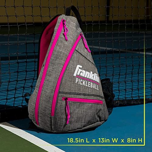 Franklin Sports Pickleball Bags - Sling Bag Backpack for Gear + Equipment - Perfect for Men + Women - Holds Paddles, Bal