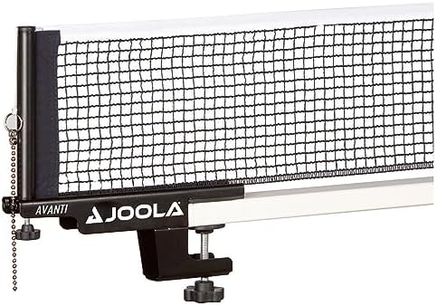 JOOLA Premium Avanti Table Tennis Net and Post Set - Portable and Easy Setup 72" Regulation Size Ping Pong Screw On Clam